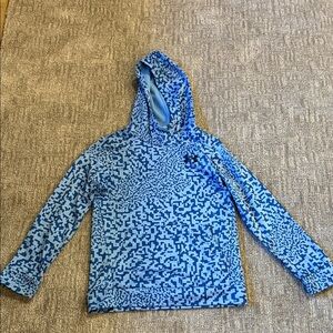 Under Armour Youth Blue and White Patterned Hoodie Size YM